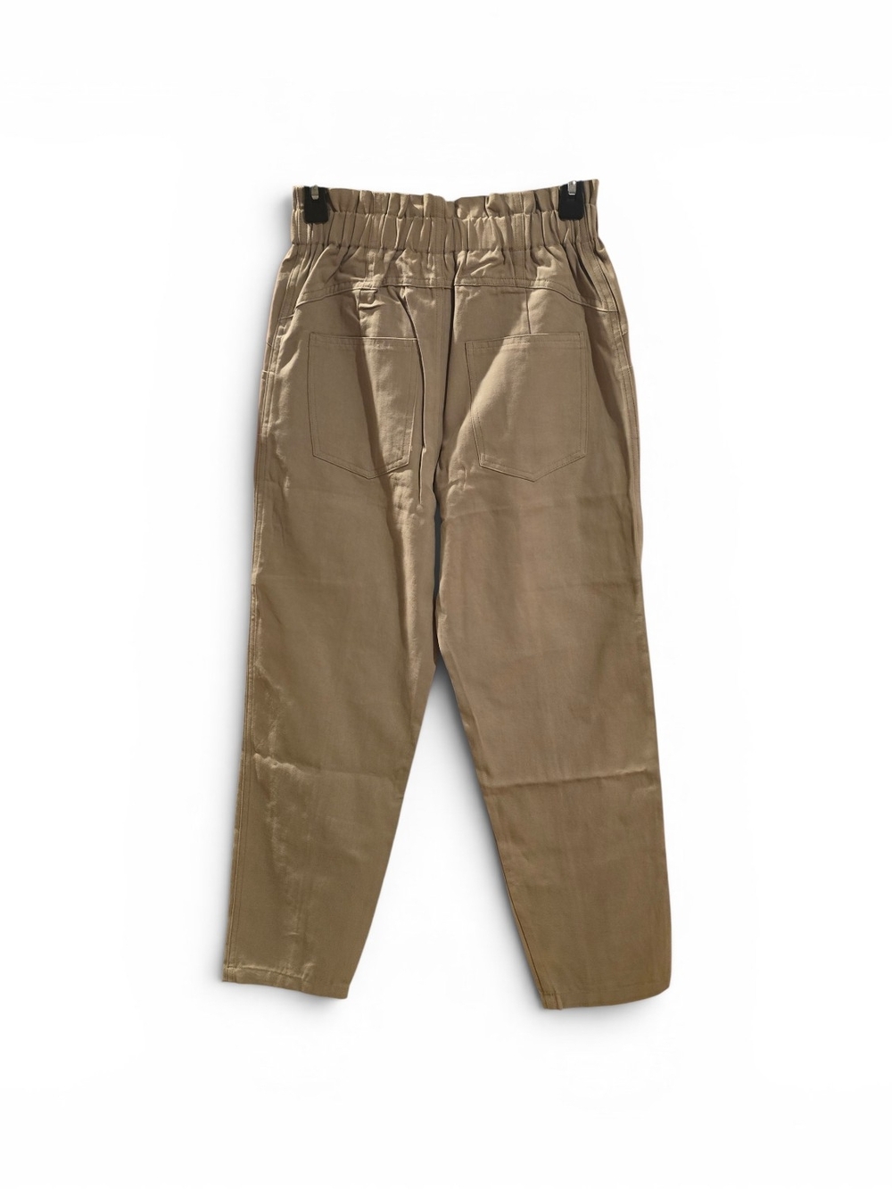 Elodie Women's Relaxed Fit Chinos in Khaki Tan Size M - Picture 2 of 3